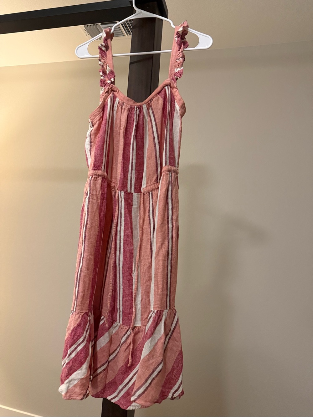 Pink Striped Sundress - Lightweight Sleeveless Dress